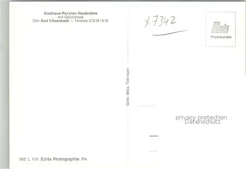 AK / Ansichtskarte Bad_Ditzenbach Gasthaus Pension Heuaendres Bad_Ditzenbach