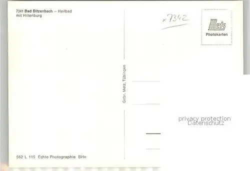 AK / Ansichtskarte Bad_Ditzenbach Panorama Hiltenburg Bad_Ditzenbach