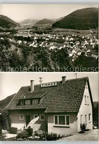 AK / Ansichtskarte Muehlhausen_Taele Panorama Pension Hanold Muehlhausen_Taele