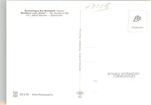 AK / Ansichtskarte Bermatingen Gasthaus zum Adler Bermatingen