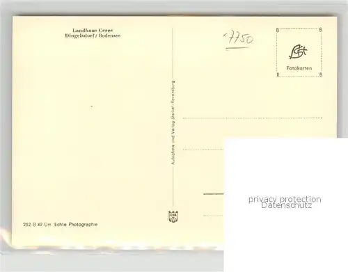 AK / Ansichtskarte Dingelsdorf_Bodensee Landhaus Ceres Dingelsdorf Bodensee