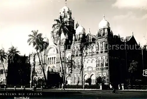 AK / Ansichtskarte Bombay_Mumbai Western RLY Offices Bombay Mumbai