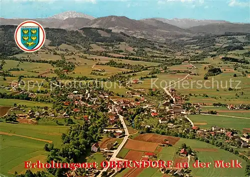 AK / Ansichtskarte Oberndorf_Melk Fliegeraufnahme Oberndorf Melk