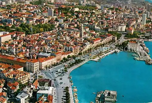 AK / Ansichtskarte Split_Spalato Fliegeraufnahme Split_Spalato