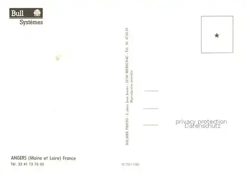 AK / Ansichtskarte Angers Vue Aerienne Fliegeraufnahme Angers