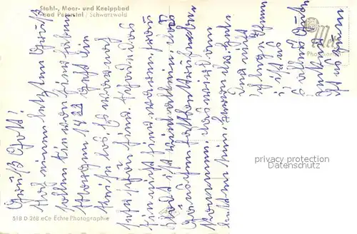 AK / Ansichtskarte Bad_Peterstal Griesbach  Bad_Peterstal Griesbach