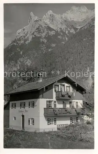 AK / Ansichtskarte Mittenwald_Karwendel_Tirol Landhaus Veit  Mittenwald_Karwendel