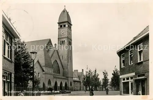 AK / Ansichtskarte Eindhoven_Netherlands Theresiaplein met Kerk Eindhoven_Netherlands