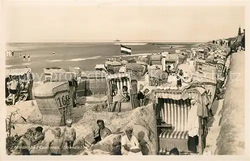 AK / Ansichtskarte Cuxhaven_Nordseebad Strandleben Cuxhaven_Nordseebad