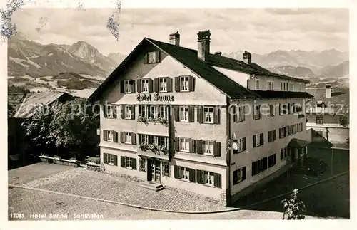 AK / Ansichtskarte Sonthofen_Oberallgaeu Hotel Sonne Sonthofen Oberallgaeu