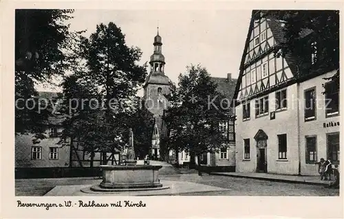 AK / Ansichtskarte Beverungen Rathaus Kirche Beverungen