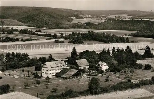 AK / Ansichtskarte Ehingen_Donau Schullandheim Vogelhof Fliegeraufnahme Ehingen Donau