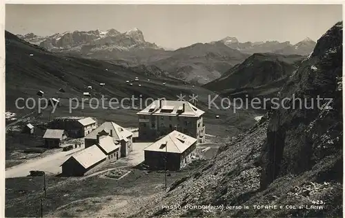 AK / Ansichtskarte Passo_Pordoi Tofane Col di Lana Passo Pordoi