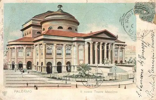 AK / Ansichtskarte Palermo_Sicilia Teatro Massimo  Palermo_Sicilia