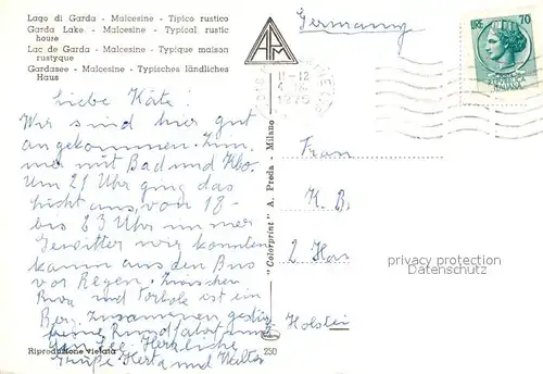 AK / Ansichtskarte Malcesine  Malcesine