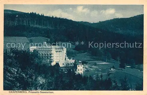 AK / Ansichtskarte Graefenberg_Schlesien_Bad Priessnitz Sanatorium Graefenberg_Schlesien_Bad