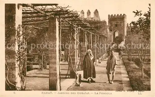AK / Ansichtskarte Rabat_Marokko Jardins des Oudaias La Pergola Rabat Marokko