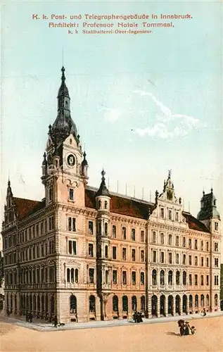 AK / Ansichtskarte Innsbruck Kk Post und Telegraphengebaeude Innsbruck