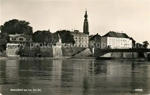 AK / Ansichtskarte Braunau_Inn Partie am Inn Braunau Inn