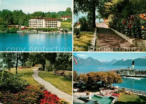 AK / Ansichtskarte Weggis_Vierwaldstaettersee Hotel Hertenstein Georg Jahn  Weggis_Vierwaldstaettersee