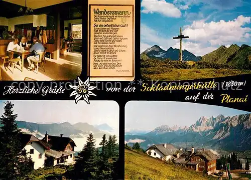 AK / Ansichtskarte Schladmingerhuette auf der Planei Schladmingerhuette