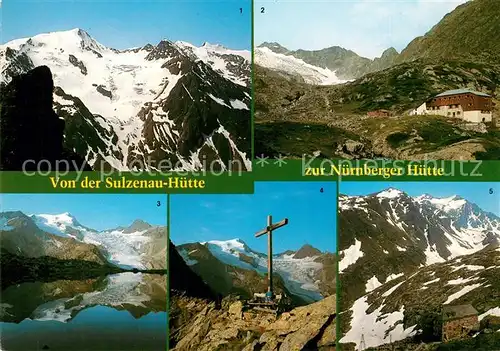 AK / Ansichtskarte Nuernbergerhuette Sulzenau Huette Blick von Mayrspitze zum Wilden Freiger Niederl  Nuernbergerhuette