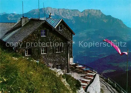 AK / Ansichtskarte Hohen_Goell Purtschellerhaus mit Untersberg Hohen_Goell