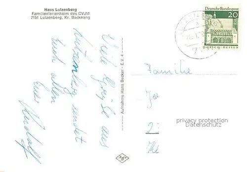 AK / Ansichtskarte Lutzenberg_Althuette Haus Lutzenberg Lutzenberg Althuette