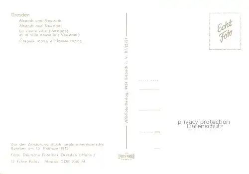 AK / Ansichtskarte Dresden Fliegeraufnahme mit Alt und Neustadt Dresden