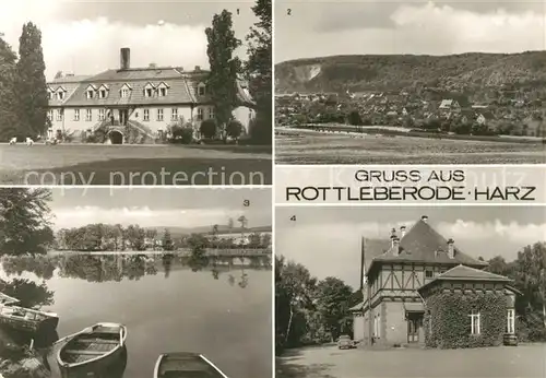 AK / Ansichtskarte Rottleberode Ferienheim uebersicht Gondelteich Bahnhof Rottleberode