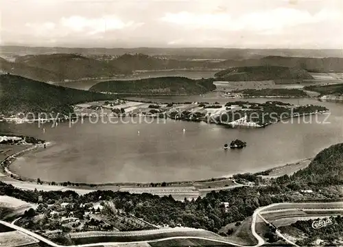 AK / Ansichtskarte Edertalsperre Fliegeraufnahme Edertalsperre