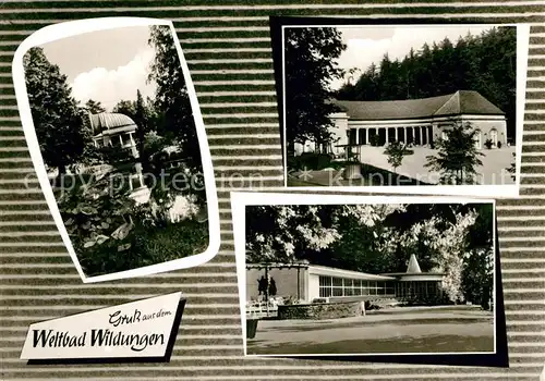 AK / Ansichtskarte Bad_Wildungen Kurbad Kurhaus Park Bad_Wildungen