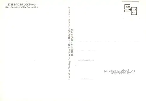 AK / Ansichtskarte Bad_Brueckenau Kurpension Villa Franziska Bad_Brueckenau