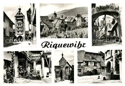 AK / Ansichtskarte Riquewihr_Haut_Rhin Ortsmotive Riquewihr_Haut_Rhin