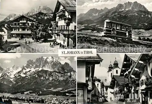 AK / Ansichtskarte St_Johann_Tirol Ortspartien Bergbahn St_Johann_Tirol