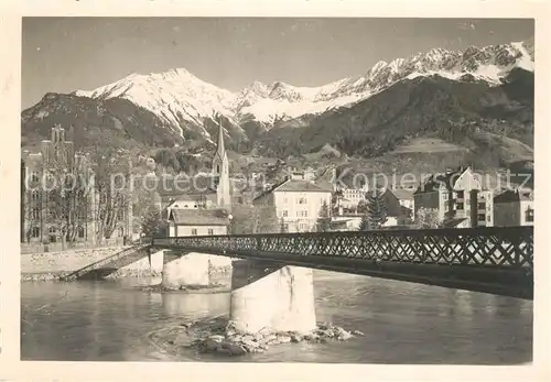 AK / Ansichtskarte Innsbruck St Nikolaus mit Nordkette Innsbruck