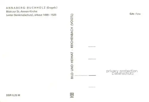 AK / Ansichtskarte Annaberg Buchholz_Erzgebirge Blick zur St Annen Kirche Annaberg Buchholz