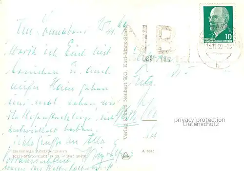 AK / Ansichtskarte Karl Marx Stadt Gaststaette Adelsbergturm Karl Marx Stadt