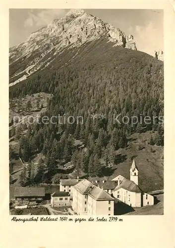 AK / Ansichtskarte Serles Alpengasthof Waldrast Serles