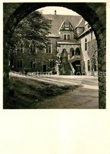 AK / Ansichtskarte Burg_Wupper Schloss Burg Schlosshof mit Kapelle Burg Wupper