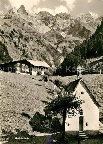 AK / Ansichtskarte Einoedsbach Kapelle mit Maedelegabelgruppe Einoedsbach