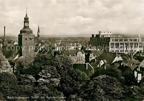 AK / Ansichtskarte Recklinghausen_Westfalen Stadtblick Recklinghausen_Westfalen