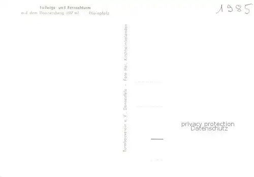 AK / Ansichtskarte Donnersberg Ludwigs und Fernsehturm Donnersberg