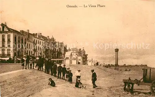 AK / Ansichtskarte Ostende_Flandre Le vieux phare Leuchtturm Ostende_Flandre