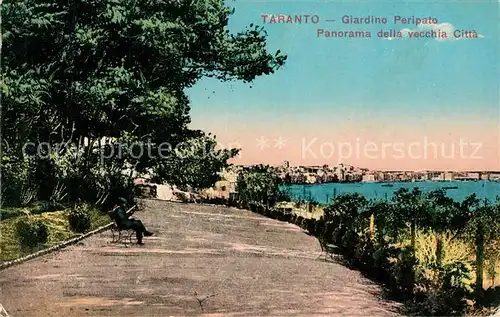 AK / Ansichtskarte Taranto Giardino Peripato Panorama della vecchia Citta Taranto