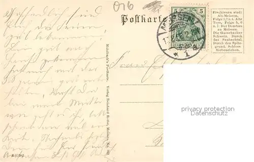 AK / Ansichtskarte Meissen_Elbe_Sachsen Schlossberg Albrechtsburg Westtuerme des Domes nach ihrer Vollendung Meissen_Elbe_Sachsen