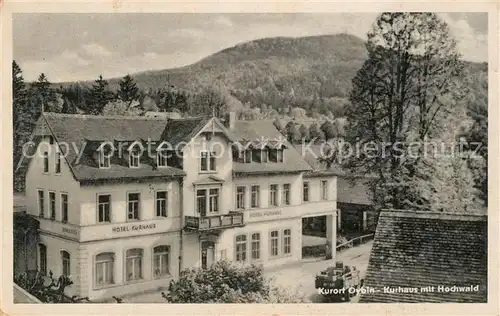 AK / Ansichtskarte Oybin Hotel Kurhaus mit Hochwald Zittauer Gebirge Oybin