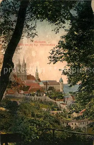 AK / Ansichtskarte Meissen_Elbe_Sachsen Koenigliche Albrechtsburg Meissen_Elbe_Sachsen