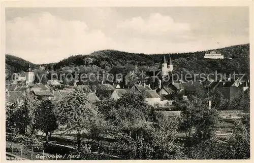AK / Ansichtskarte Gernrode_Harz Gesamtansicht Gernrode Harz