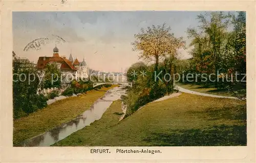 AK / Ansichtskarte Erfurt Pfoertchen Anlagen Erfurt